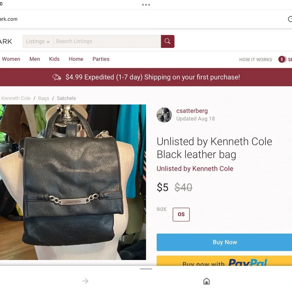 ‘Unlisted by Kenneth Cole’ Messenger Bag